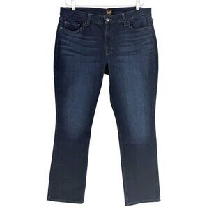 Lee Women's Straight‎ Stretch Blue Denim Jeans Size 18M Friction Resistant NWT